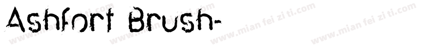 Ashfort Brush字体转换
